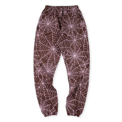 Sp5der AOP Sweatpants Brown