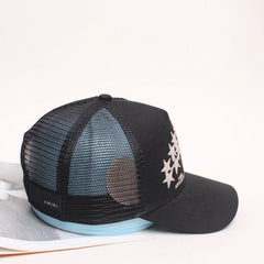 AMIRI star-patch panelled trucker cap