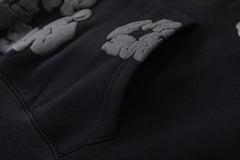 Denim Tears The Black Cotton Wreath Hoodie