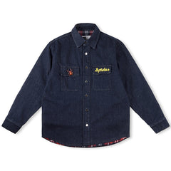 Sp5der ATL Downs Shirt Indigo Denim