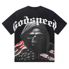 GODSPEED Men's Black L.O.T.F Crew Neck T-Shirt