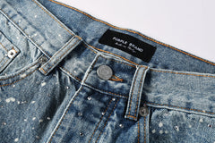 Purple Brand Crystal Diamond Jeans #9126