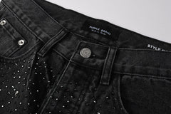 Purple Brand Crystal Diamond Jeans #105