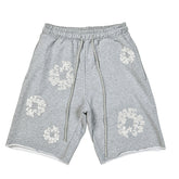 Denim Tears Crystal Patch Cotton logo Design Shorts