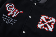 OFF WHITE Golf Varsity Jacket