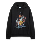 Off White Black Cotton Hoodie