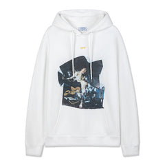 Off White Graphic-Print Hoodies
