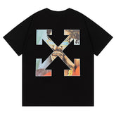 Off White Arrow Pattern Printed T-Shirt