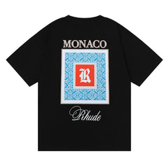 RHUDE Moroccan LOGO print T-Shirt