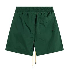 RHUDE track shorts logo embroidered board shorts