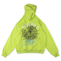 Sp5der OG Web V2 Gradient Hoodie Acid Green