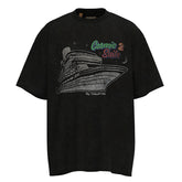 Gallery Dept Retro washed old cruise print T-Shirt