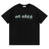 Off White Arrow Pattern Printed T-Shirt