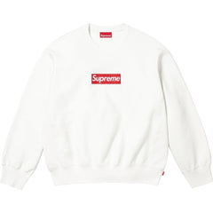 Supreme 25SS Washed Box Logo Crewneck Sweatshirts