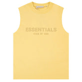 FEAR OF GOD Flocked logo letter print Sleeveless T-Shirts