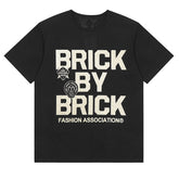 VLONE Cartoon graphic studded letter T-shirts