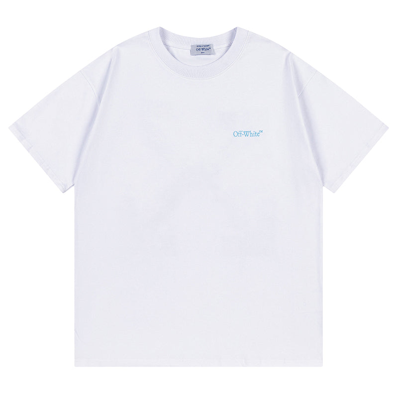 Off White Arrow Pattern Printed T-Shirt