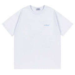 Off White Arrow Pattern Printed T-Shirt