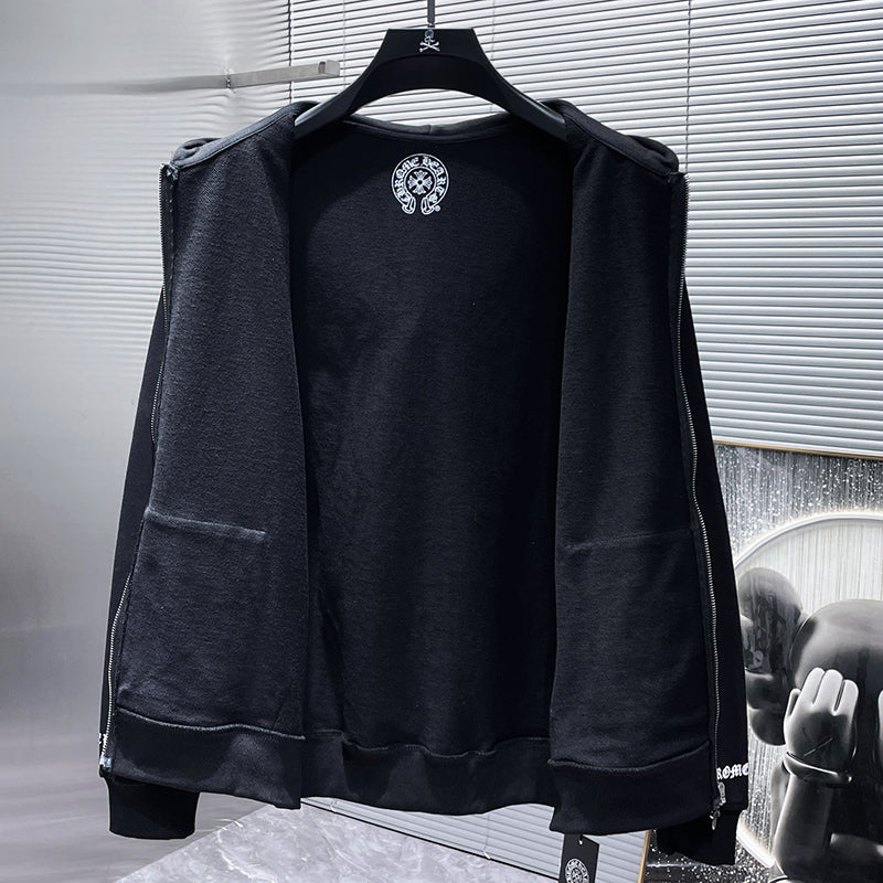 Chrome Hearts Hoodie Zipper Black #8063