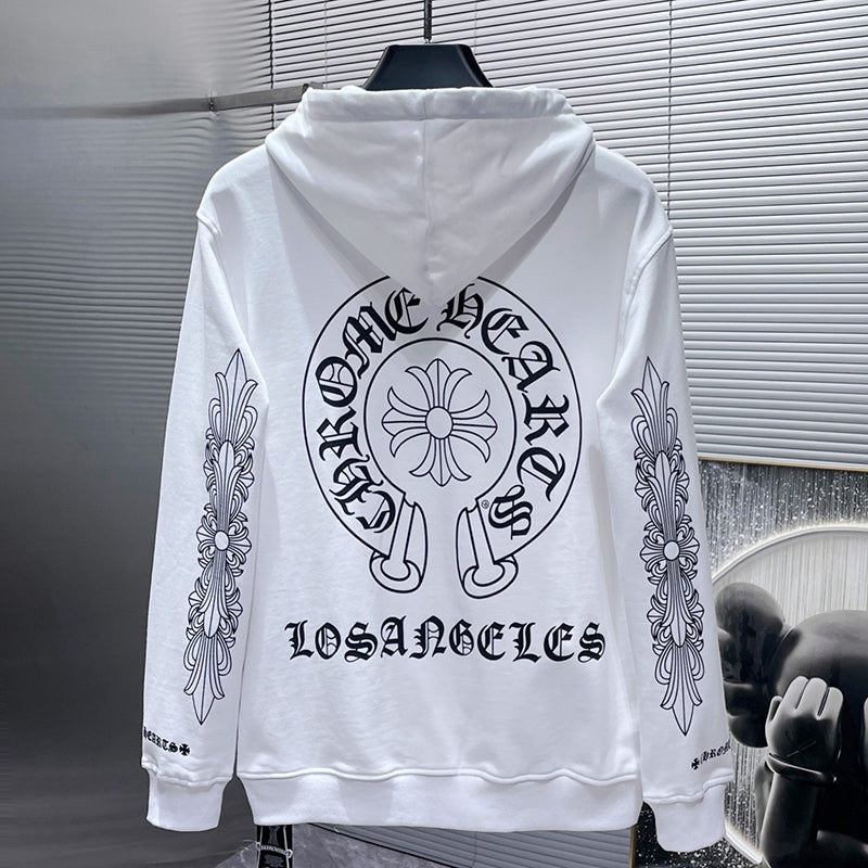 Chrome Hearts Hoodie Zipper Whtie #8063