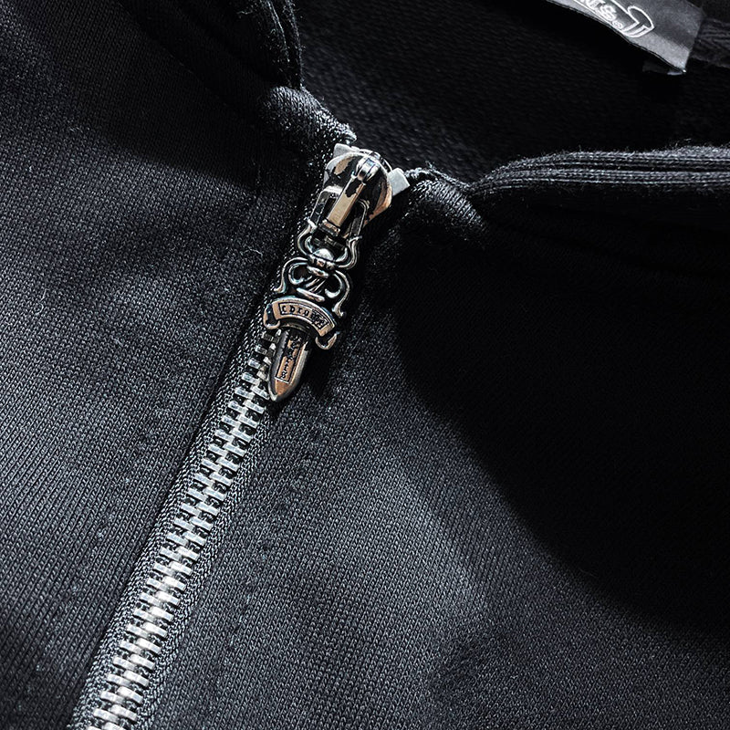 Chrome Hearts Hoodie Zipper Black #8162