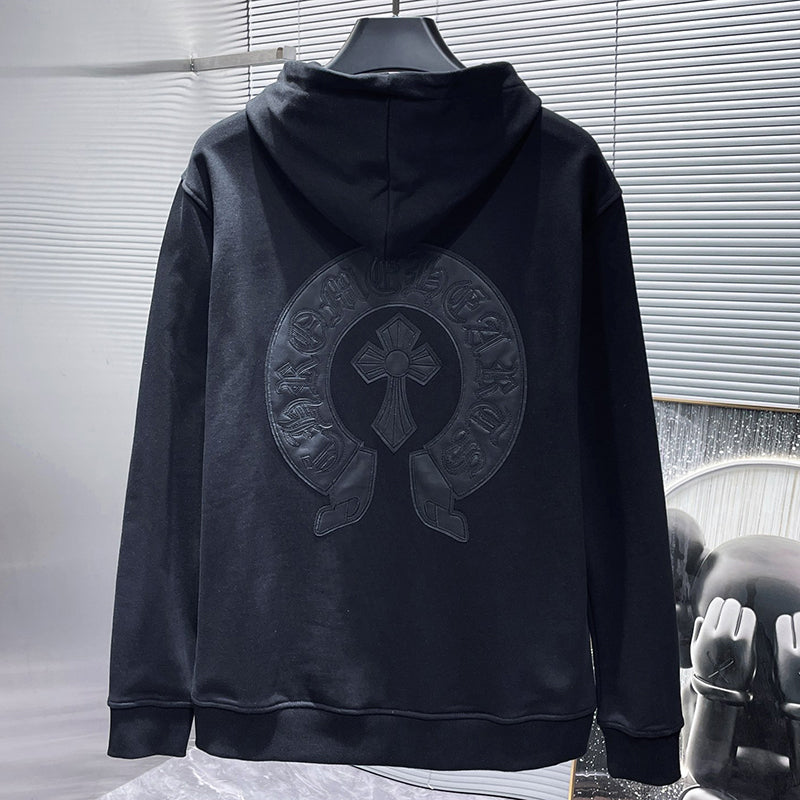 Chrome Hearts Hoodie Zipper Black #8162