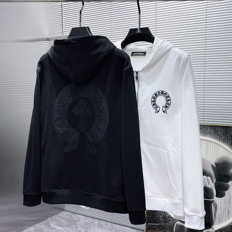 Chrome Hearts Hoodie Zipper Black #8162