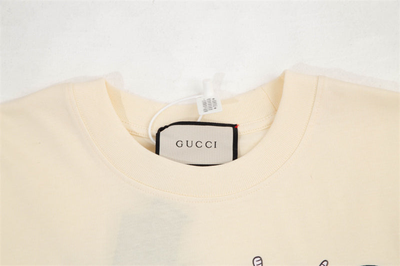 GUCCI Three Headed Bird Print T-Shirt Oversized