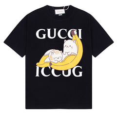 GUCCI x Bananya Kitten Print T-Shirt Oversized