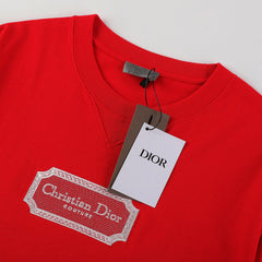 Dior Christian Embroidery Logo T-Shirt