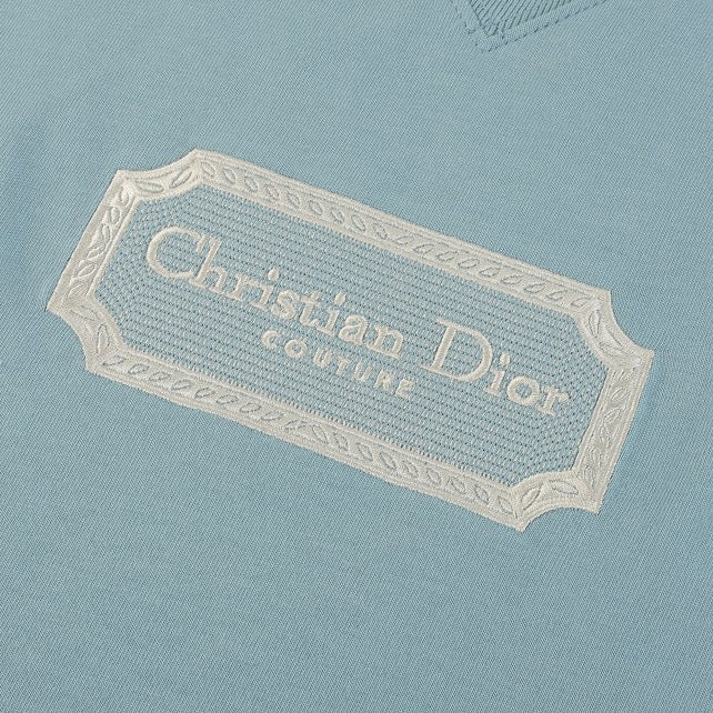 Dior Christian Embroidery Logo T-Shirt