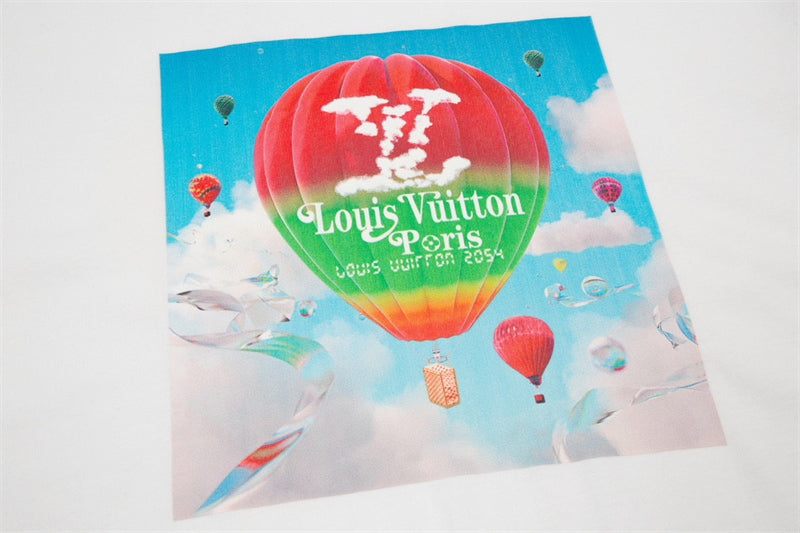 Louis Vuitton Hot Air Balloon Print T-Shirt Oversized