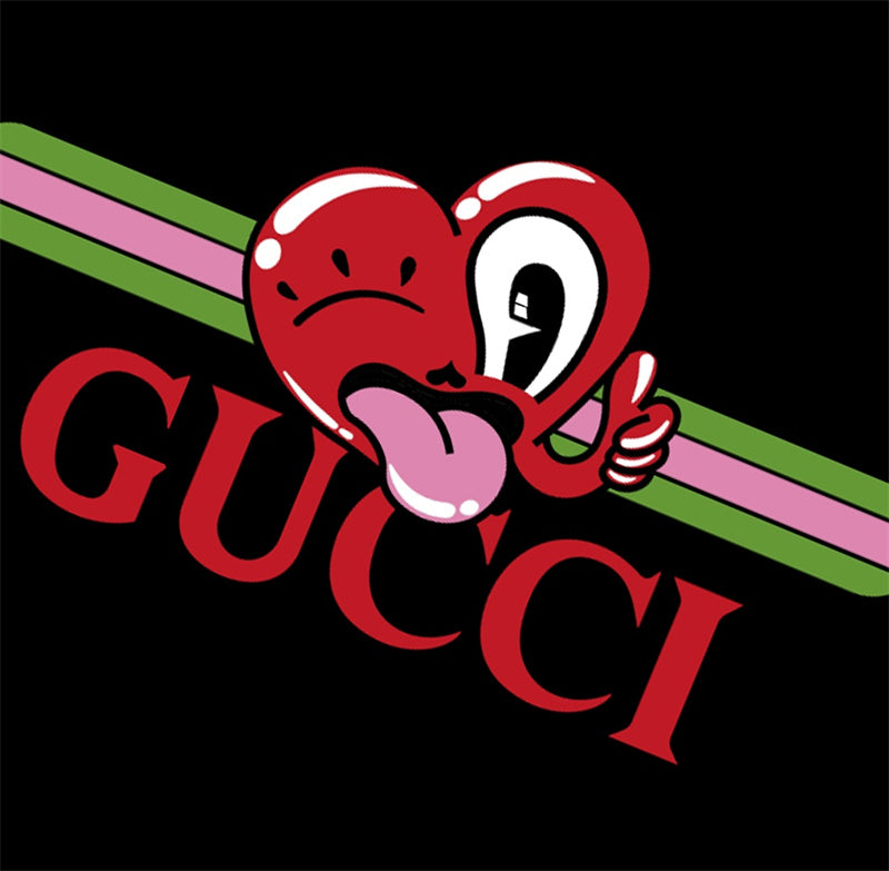 GUCCI LOGO Print T-Shirt Oversized