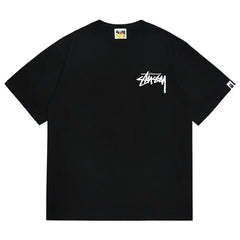 BAPE X Stussy Basic Pigment Dyed Tee