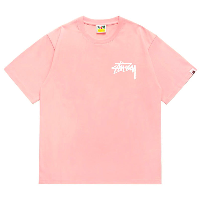 BAPE X Stussy Basic Pigment Dyed Tee