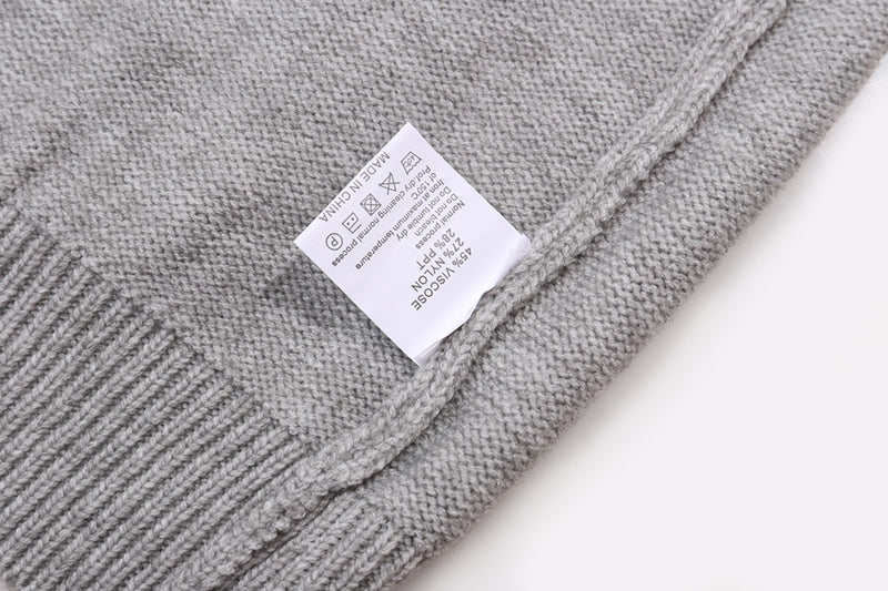 AMIRI Grey Core Knitted Sweater Hoodie