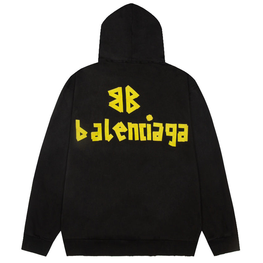 Balenciaga LOGO Print Hoodie Oversize