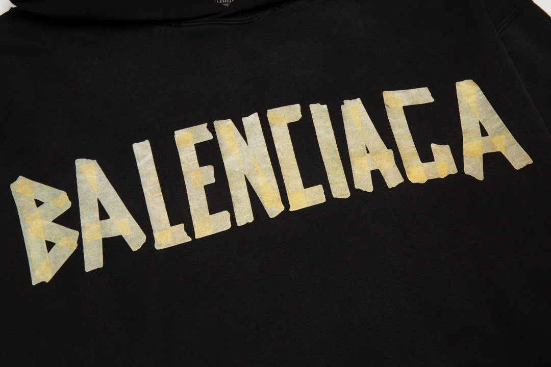 Balenciaga LOGO Print Hoodie Oversize