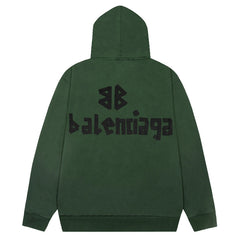 Balenciaga LOGO Print Hoodie Oversize