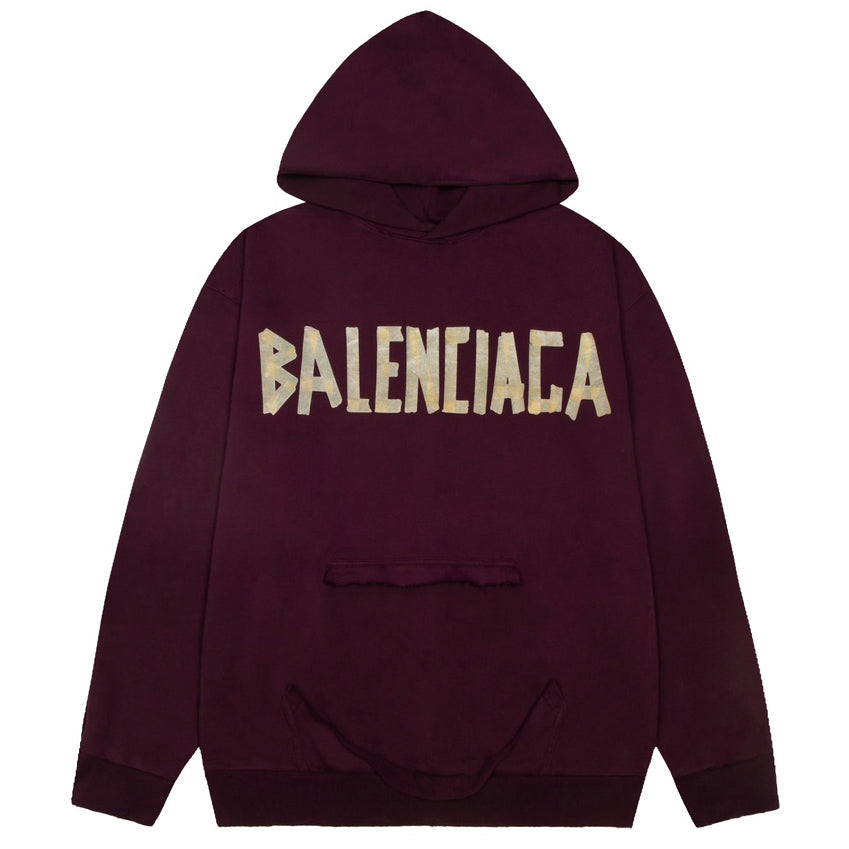 Balenciaga LOGO Print Hoodie Oversize