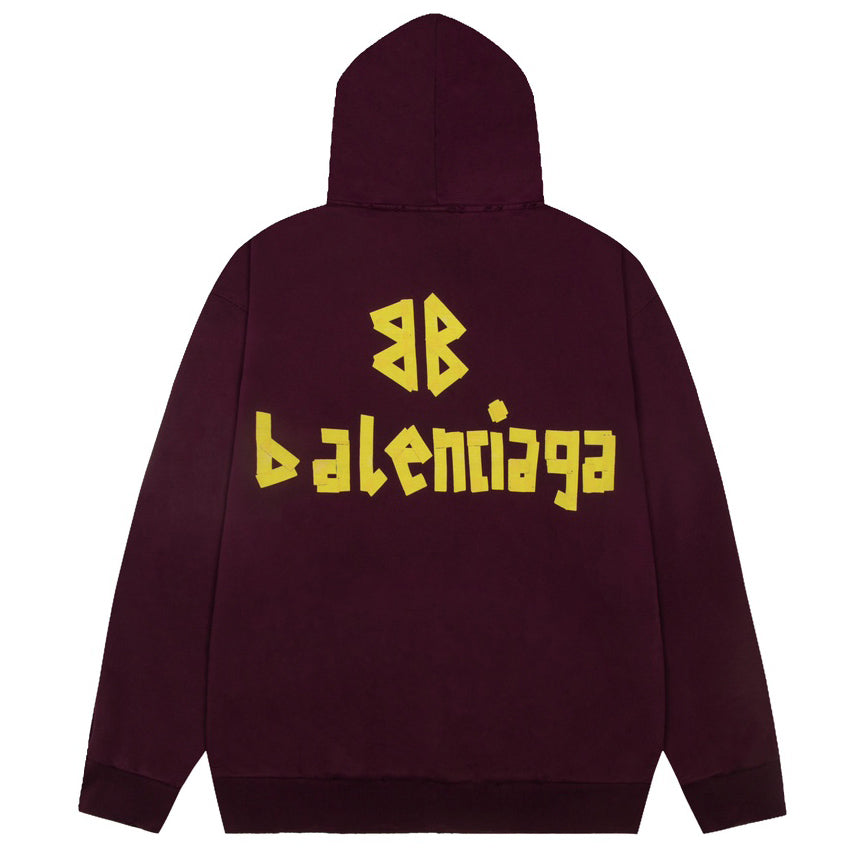 Balenciaga LOGO Print Hoodie Oversize