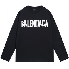 Balenciaga Tape Type Long Sleeve T-Shirt Oversized