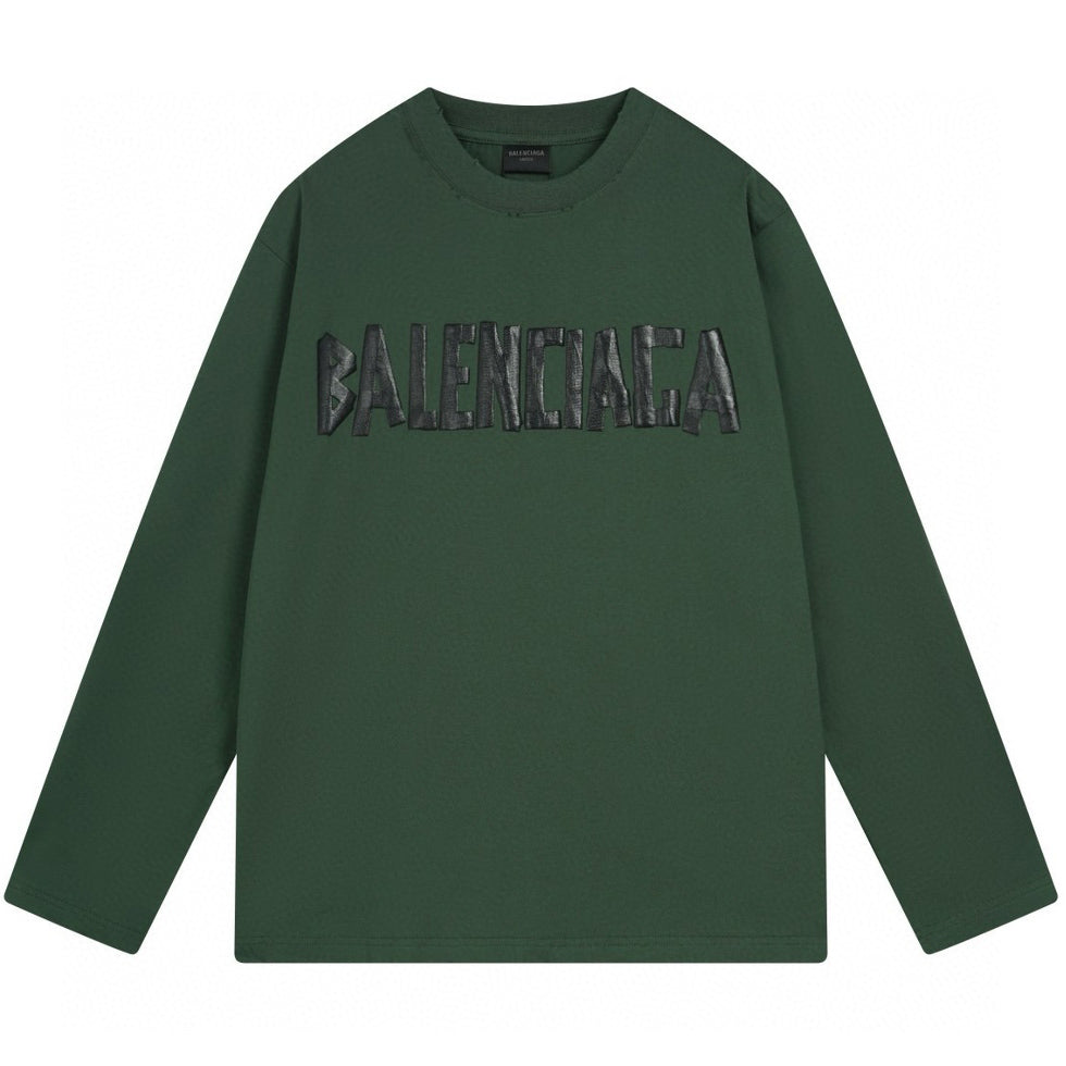 Balenciaga Tape Type Long Sleeve T-Shirt Oversized