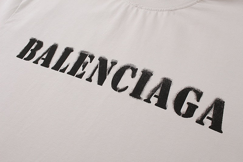 Balenciaga LOGO Distressed Long Sleeve T-Shirt Oversized