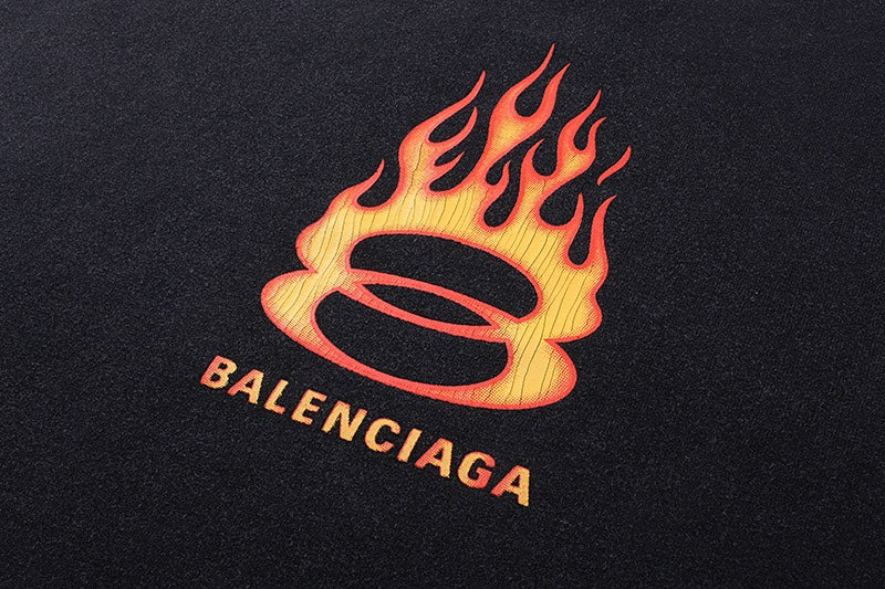 Balenciaga Distressed Long Sleeve T-Shirt Oversized