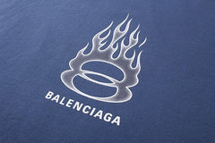 Balenciaga Distressed Long Sleeve T-Shirt Oversized