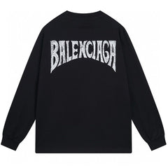 Balenciaga Distressed Long Sleeve T-Shirt Oversized