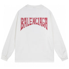 Balenciaga Distressed Long Sleeve T-Shirt Oversized