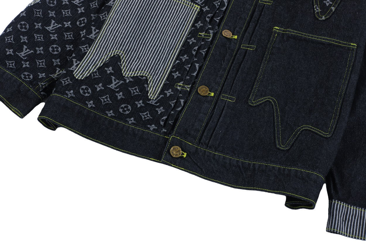 LOUIS VUITTON Classic Patchwork Jacquard Denim Jacket