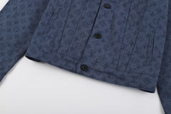 LOUIS VUITTON LOGO JACQUARD Denim Jacket